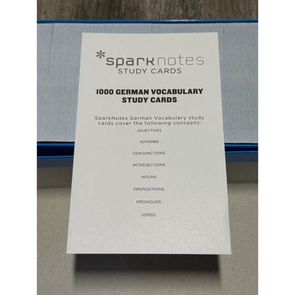 2006 Sparknotes German Vocabulary Study Cards 1000 Cards Open Box - Picture 4 of 7